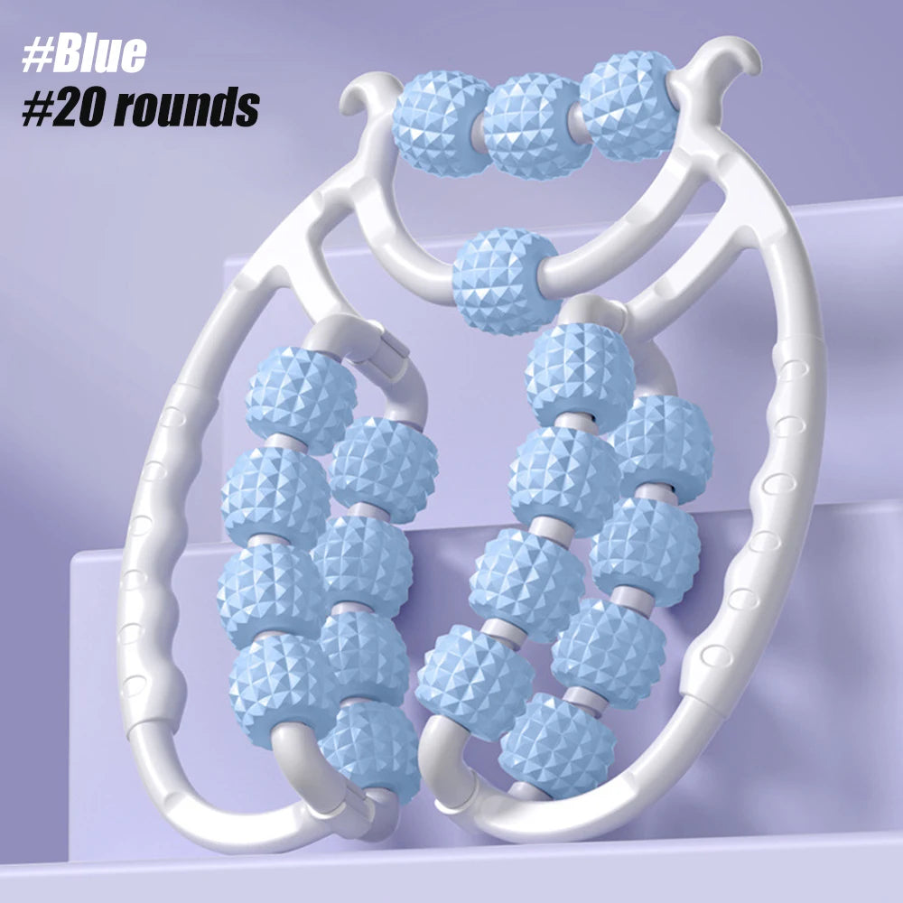 Round Massager Roller for Waist Abdominal Muscles Ring Leg Clip Stovepipe To Clear The Meridian Portable Cellulite Massage Tools