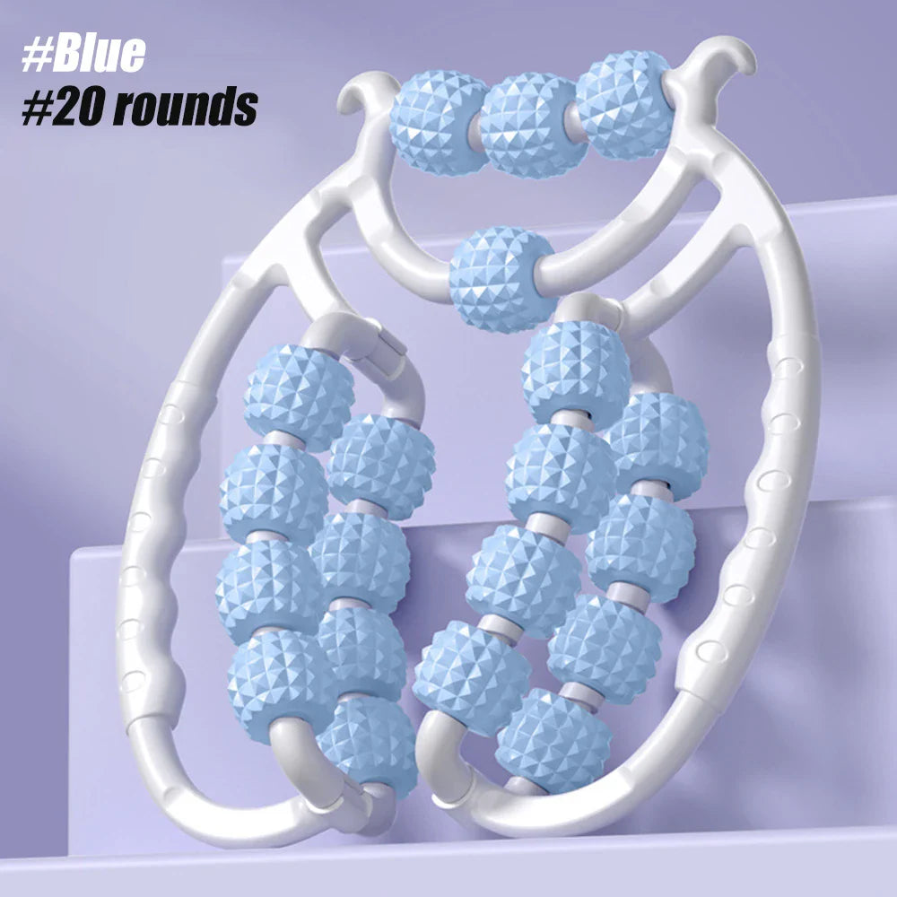 Round Massager Roller for Waist Abdominal Muscles Ring Leg Clip Stovepipe To Clear The Meridian Portable Cellulite Massage Tools