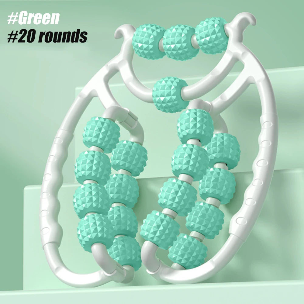 Round Massager Roller for Waist Abdominal Muscles Ring Leg Clip Stovepipe To Clear The Meridian Portable Cellulite Massage Tools