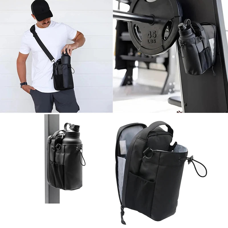 New Magnetic Water Bottle Pouch Bag Gym