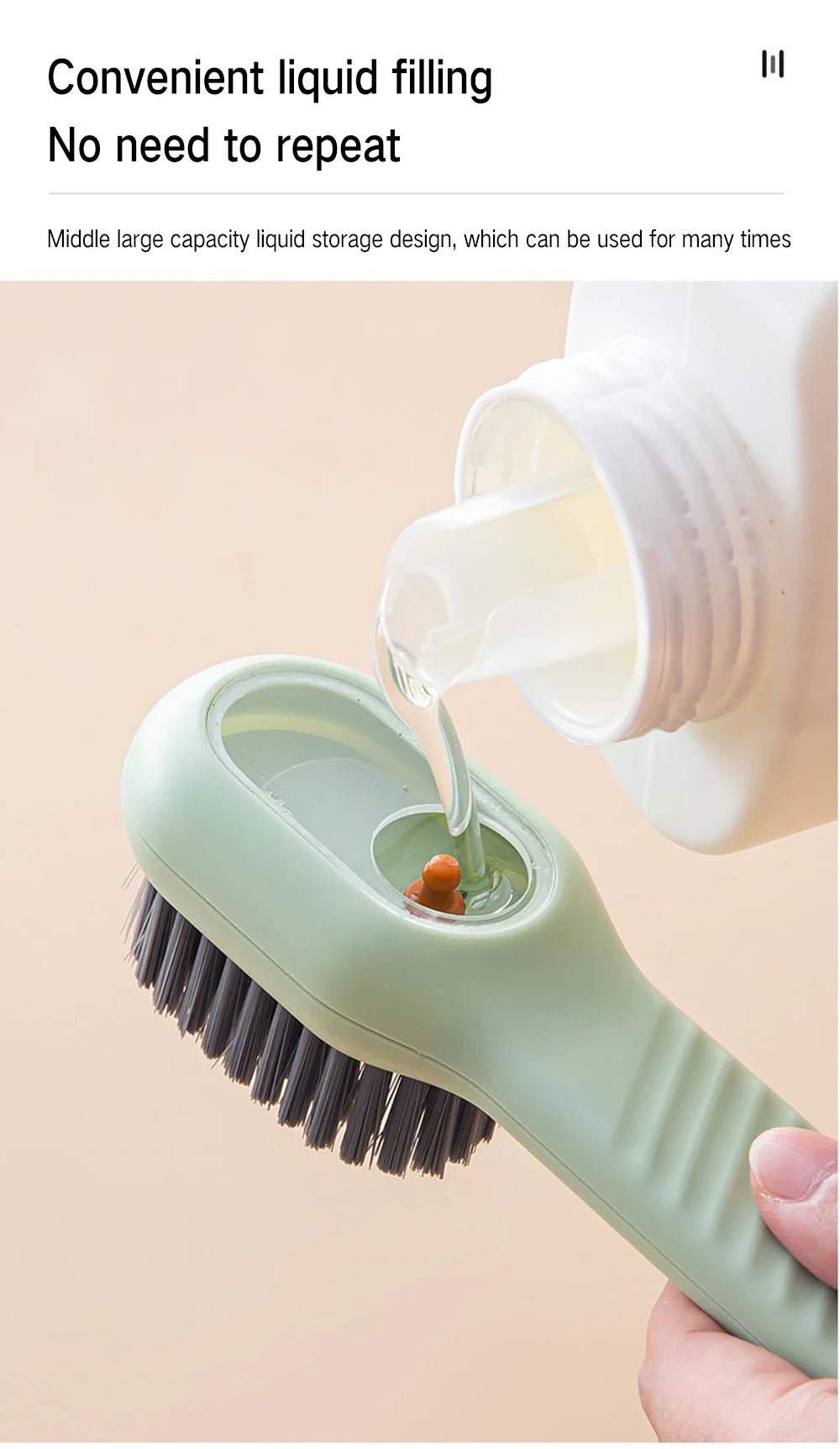 1/2Pcs Multifunctional Cleaning Brush Soft-bristled Liquid Shoe Brush Clothes Brush Shoe Clothing Board Brush Shoe Cleaner