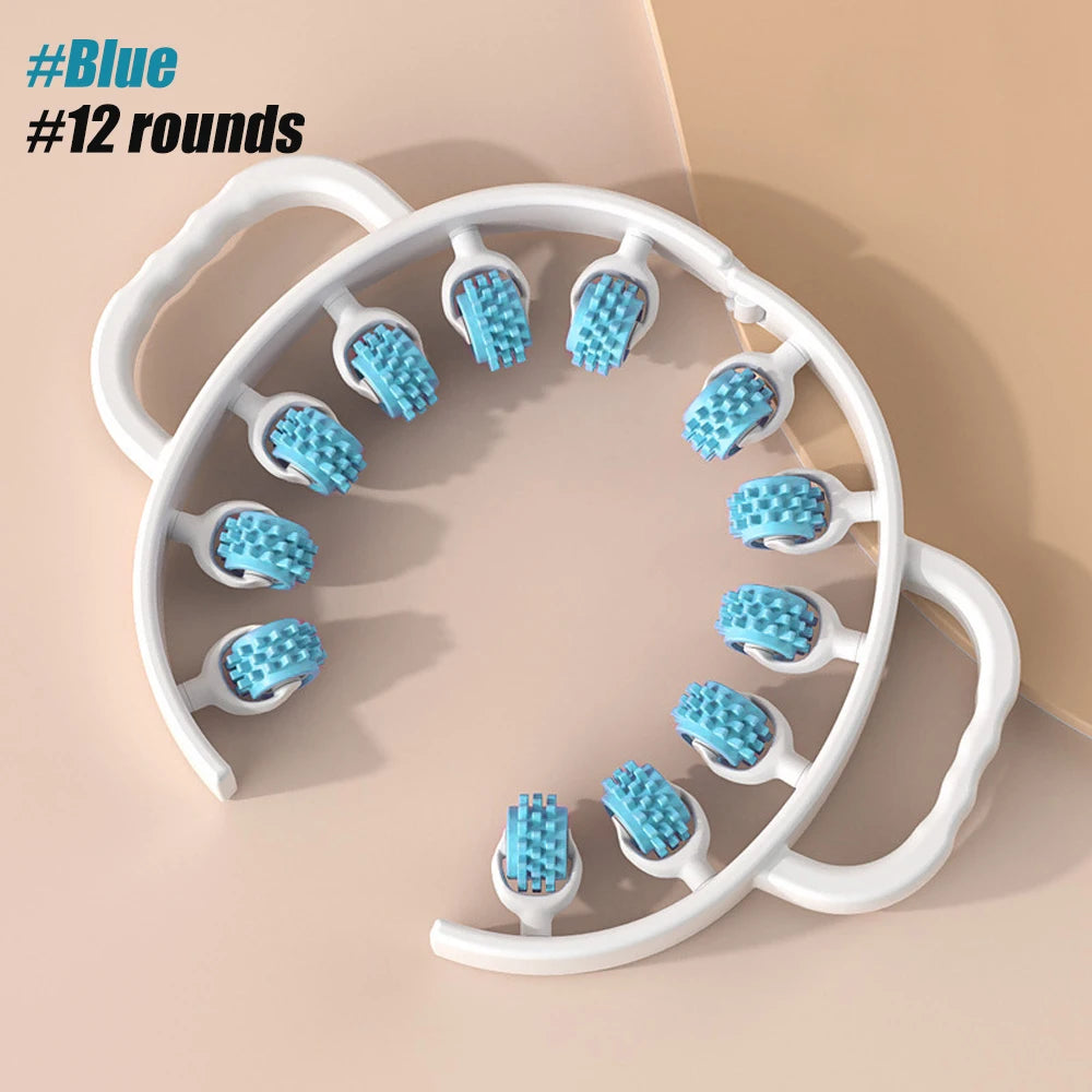 Round Massager Roller for Waist Abdominal Muscles Ring Leg Clip Stovepipe To Clear The Meridian Portable Cellulite Massage Tools