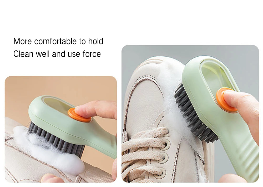 1/2Pcs Multifunctional Cleaning Brush Soft-bristled Liquid Shoe Brush Clothes Brush Shoe Clothing Board Brush Shoe Cleaner