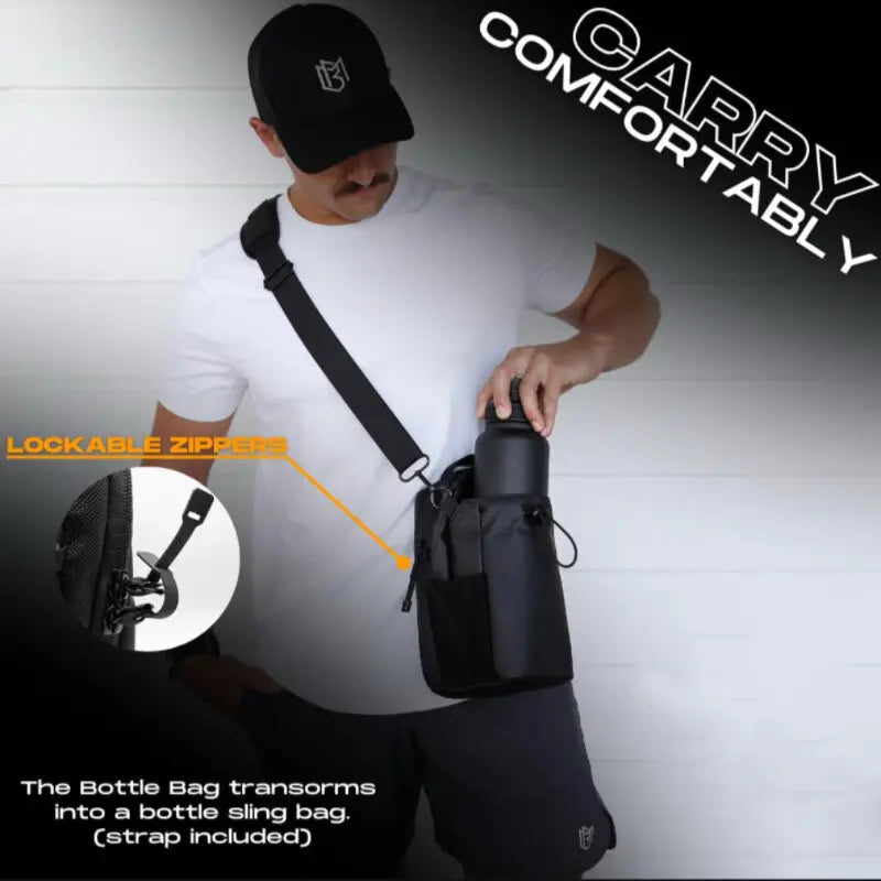 New Magnetic Water Bottle Pouch Bag Gym