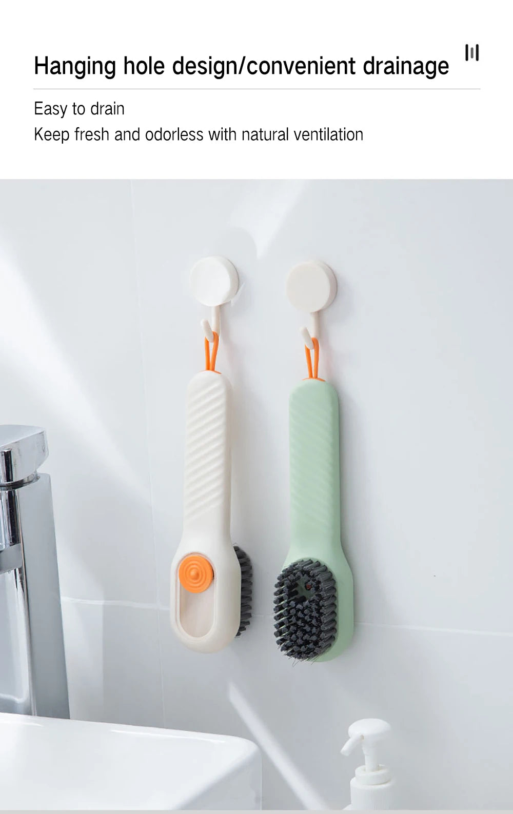 1/2Pcs Multifunctional Cleaning Brush Soft-bristled Liquid Shoe Brush Clothes Brush Shoe Clothing Board Brush Shoe Cleaner