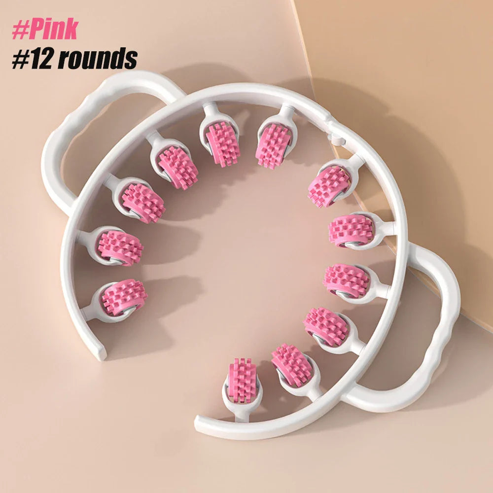 Round Massager Roller for Waist Abdominal Muscles Ring Leg Clip Stovepipe To Clear The Meridian Portable Cellulite Massage Tools
