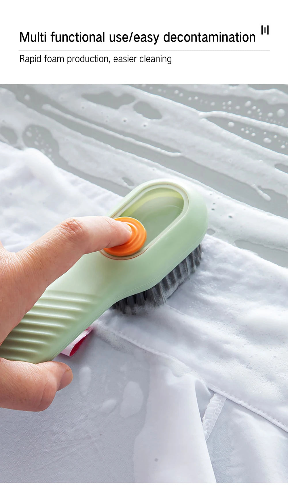 1/2Pcs Multifunctional Cleaning Brush Soft-bristled Liquid Shoe Brush Clothes Brush Shoe Clothing Board Brush Shoe Cleaner