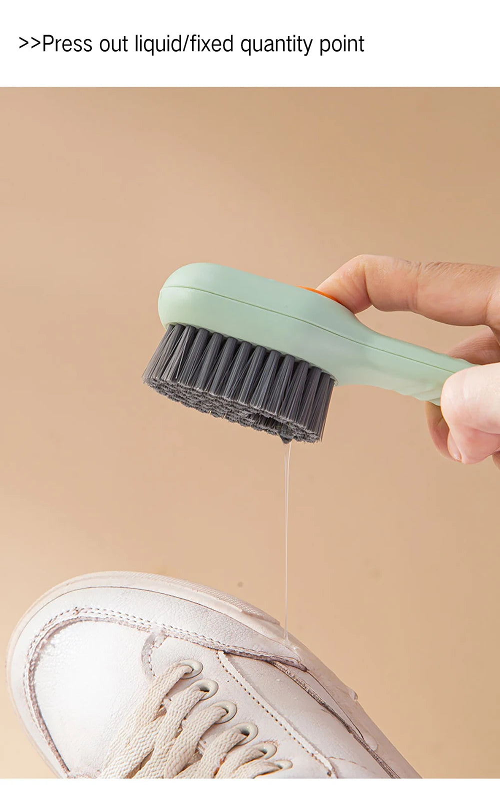 1/2Pcs Multifunctional Cleaning Brush Soft-bristled Liquid Shoe Brush Clothes Brush Shoe Clothing Board Brush Shoe Cleaner