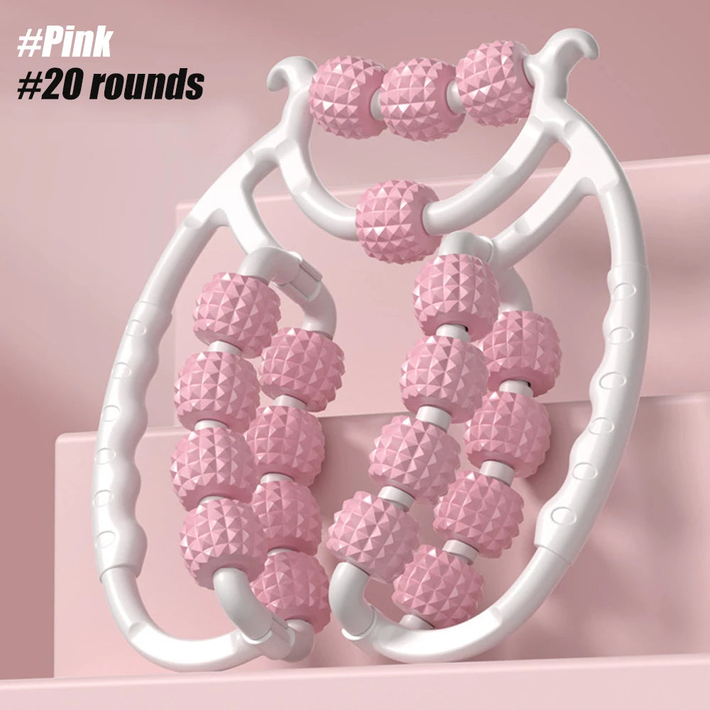 Round Massager Roller for Waist Abdominal Muscles Ring Leg Clip Stovepipe To Clear The Meridian Portable Cellulite Massage Tools