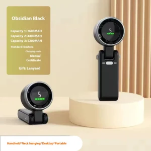 Digital Display High Speed Small Handheld Fan USB